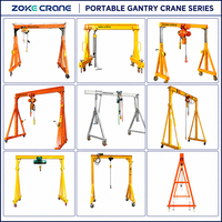 Grue portique manuelle pliable en alliage d'aluminium de 0,5 tonne, la plus vendue, légère et portable, pour les secours d'urgence en intérieur et en extérieur