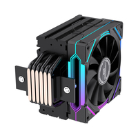 LOVINGCOOL J160 Pendingin CPU Desktop, 6 Pipa Tembaga 220W TDP, Penutup ARGB Kustom & Kipas Hidrolik Senyap Heatsink Pabrik