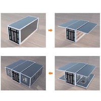 Maison conteneur de luxe extensible en structure acier préfabriquée 20ft 40ft, design ferme, certifiée CE, protection environnementale