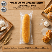 Sacs à pain micro-perforés en CPP haute clarté pour fabricants d'emballages de boulangerie - Vente en gros