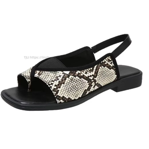 Sandales plates pour femmes de haute qualité, tendance estivale, avec perles brillantes, semelles souples, nouveaux styles - Product Image 6