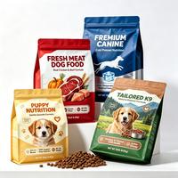 Sachet de café à fond carré avec fermeture éclair, qualité alimentaire, sachet refermable en plastique Mylar pour emballage alimentaire