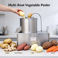 Automatische schil- en wasmachine voor aardappelen, zoete aardappelen en groenten, met trommelschil- en wasfunctie