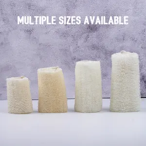 Wholesale 100% Nature Luffa Biodegradable Exfoliating Custom Body Bath Natural Sponge Loofah