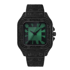 Reloj de Hombre con Detalles en Rojo y Diamantes, Estilo Hip-Hop, Moderno y Exclusivo, Gran Venta - Product Image 1