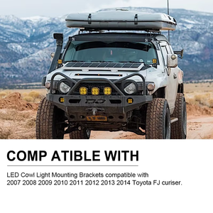 Tại Chỗ Bán Buôn Cowl Ánh Sáng Chân Đế Một Trụ Cột LED Vỏ Lái Xe Ánh Sáng Núi Khung Xe Mui Xe Khung Giá Cho Toyota Fj Cruiser - Product Image 5