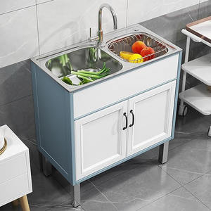 Custom Wooden Modular Mini Kitchen Sink Base <b>Cabinet</b> with Compact Design and Complete Sink & <b>Cabinet</b> Combination - Product Image 2