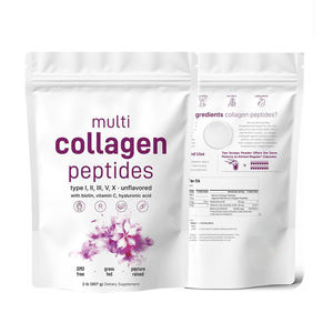 ผงโปรตีนคอลลาเจนไฮโดรไลซ์ OEM พร้อมวิตามินซีละลายง่ายไม่ให้เป็นกรดสำหรับผู้ใหญ่และผู้หญิง - Product Image 1