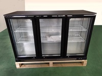 105L porte unique refroidisseur de bouteille affichage commercial vitrine boisson réfrigérateur barre arrière refroidisseur petit refroidisseur