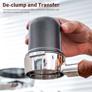 Tasse doseuse automatique carrée en acier inoxydable pour café expresso 58 mm, capacité 150 ml, universelle, compatible avec le porte-filtre - Product Image 4