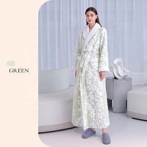 Pigiama di coppia di lusso Hotel 5 stelle pigiama personalizzato in poliestere da notte da donna - Product Image 5