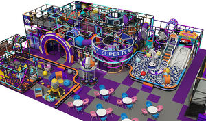 Equipo de Parque de Atracciones Personalizado Angel, Popular Parque Infantil Interior para Niños con Tobogán LED y Área de Trampolín - Product Image 6