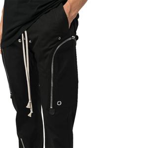 Pantalon cargo en coton de haute qualité pour homme, coupe slim, entrejambe bas, multi-zippé, multi-poches, style vintage, pour les loisirs - Product Image 6