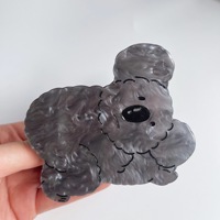 Qianjin 2025 Style coréen Koala requin Clips épingle à cheveux acétate Animal dos tête petit mignon fête cheveux saisir avec griffe pince forme