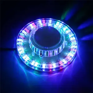 360 도 회전 사운드 활성화 디스코 파티 라이트 멀티 컬러 LED 라이트 바 웨딩 무대 조명 Led 디스코 DJ 램프