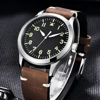 Montres de mode pour hommes avec logo personnalisé de haute qualité Montres de pilote de grande taille Montre mécanique