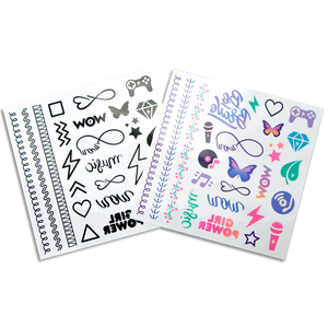 Kit de tatouages 50+ tatouages WOW Generation - Autocollant de tatouage - Autocollant à transfert d'eau + PET : 10g - Product Image 2