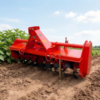 Cultivador Rotatorio de Alta Eficiencia Accionado por Toma de Fuerza para Tractor, Mini Rotocultivador, Rotovator para Tractor con Caja de Cambios Estable