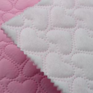 Tissu matelassé imperméable antistatique 50d avec coeur en relief 100% polyester pongé coton matelassé pour vêtements - Product Image 2