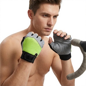 Gants de musculation en cuir rembourrés pour le sport et la gym, avec bandes thermiques pour les poignets, durables pour une utilisation en extérieur - Product Image 1