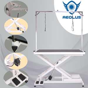 Table <span class=keywords><strong>de</strong></span> toilettage électrique pour animaux <span class=keywords><strong>de</strong></span> compagnie Aeolus, économique, double bras, commande au pied, hauteur réglable, table pour <span class=keywords><strong>chien</strong></span> <span class=keywords><strong>de</strong></span> salon <span class=keywords><strong>de</strong></span> toilettage - Product Image 2