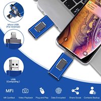 GITRA High Speed 3-in-1 OTG Pen Drive untuk Ponsel Android USB 2.0 Flash Drive 64GB-512GB