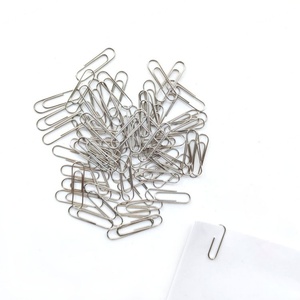 Factory Wholesale <b>Box</b> Packing 28mm Metal Desktop Binding Office Set Custom Design Strong Paper Clip - Product Image 1