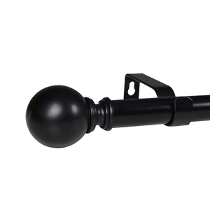 Nouvelle arrivée, tringle à rideau moderne de luxe, simple rail, réglable, en acier au carbone, décoration de la maison - Product Image 1