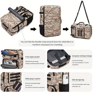 Artex <b>Roll</b> <b>Top</b> Bag with Shoes Compartment Travel Tactical <b>Backpack</b> Rucksack with USB Port Waterproof Tactical Hiking <b>Backpack</b> - Product Image 4