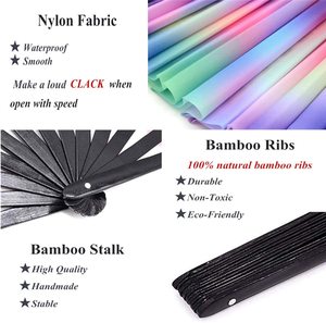 2025 Bán Nóng 33Cm Lớn Tùy Chỉnh Rave Người Hâm Mộ Cổ Điển Trung Quốc Nghệ Thuật Lớn Clark Bàn Giao Gấp Người Hâm Mộ Cho Khuyến Mãi - Product Image 6