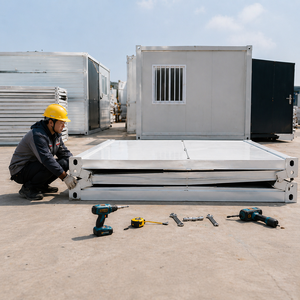 Casa Contenedor Plegable Prefabricada de 20 Pies para Australia y China, Villa Modular, Hotel, Hospital, Oficina, Compra de Contenedores Plegables - Product Image 1