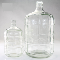 Bouteilles d'eau de haute qualité de taille gallon, porte-bouteilles transparents, carboy en verre rond de 5 gallons