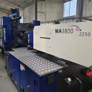 Máquina de moldeo por inyección de plástico horizontal haitiana usada, 380 toneladas con componentes centrales, bomba de Motor PLC, tornillo de cojinete de caja de cambios - Product Image 1