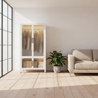 Ensembles de penderies portables, armoires murales réglables pour chambre à coucher, fabriquées en Chine