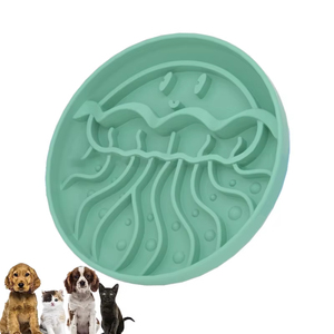 Joysure all'ingrosso eco-friendly ciotola per cani in Silicone alimentare facile da pulire durevole meduse a forma di lento mangiare piatto per leccare gli animali domestici - Product Image 6