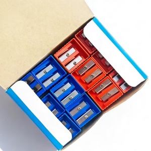 Taille-crayon plat en plastique coloré à 2 trous pour l'école, vente en gros d'usine, pour un affûtage facile et sûr pour les enfants - Product Image 5