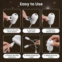 Projecteur USB portable ciel étoilé LED, veilleuse galaxie, lampe d'ambiance Plug & Play pour toit de voiture et chambre d'enfant