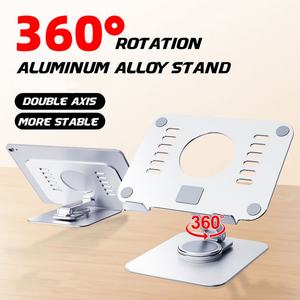 Soporte Personalizado para Tablet PC con Rotación de 360 Grados, Soporte de Escritorio Portátil, Ajustable en Altura, Plegable, de Aleación de Aluminio - Product Image 2