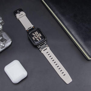 Strap <b>Case</b> for Apple <b>Watch</b> Band Ultra 2 49mm 45mm TPU Protector <b>Case</b> Cover Silicone Bracelet for Series 9 8 <b>Watch</b> Band - Product Image 5