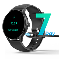 Reloj Inteligente Dafit con Llamadas Bluetooth, Monitor de Ritmo Cardíaco, Pantalla Redonda, Resistente al Agua, para Hombre y Mujer