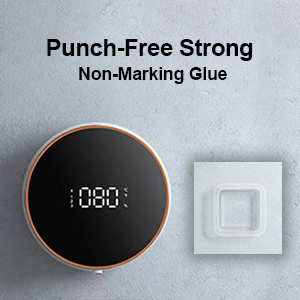 เครื่องจ่ายสบู่เจล/โฟมแบบติดผนัง ขนาด 300 มล. กันน้ำ <span class=keywords><strong>IPX5</strong></span> แบบไม่ต้องสัมผัส ชาร์จไฟได้ ใช้กับสบู่ล้างจานอัตโนมัติ สำหรับห้องน้ำและห้องครัว - Product Image 5