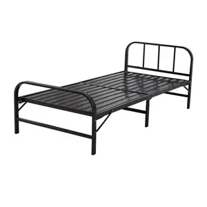 Кровати на платформе «King-Size» из черной стали