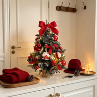 Mini sapin de Noël artificiel réaliste, décoration de table DIY pour bureau, fenêtre, maison, fêtes