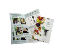 Brochures publicitaires personnalisées en carton pliable pour appareils électroménagers, catalogues, menus, livrets, impression d'entreprise