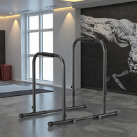Barres parallèles mobiles intérieures/extérieures Supports d'immersion en acier à double tige pour le levage et l'entraînement physique
