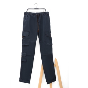 Pantalones Deportivos Cargo para Hombre, Cintura Elástica, con Múltiples Bolsillos, Corte Ajustado, Algodón Elástico - Product Image 4