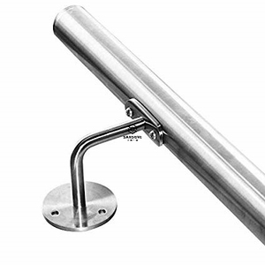 Barandilla de Escalera Moderna y Contemporánea de Acero Inoxidable con Abrazaderas de Vidrio, Diseño para Uso en Hoteles, Resistente al Óxido - Product Image 2