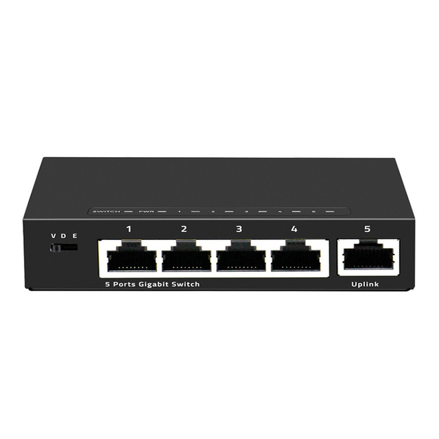 100M/Gigabit Switches with 5/8/16/24/48 Ports VLAN Support Traffic-splitting Hubs for Offices Dormitories Home Use
