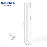 Lampe de poche LED portable rechargeable Weidasi, lampe de secours, lanterne de camping, charge USB
