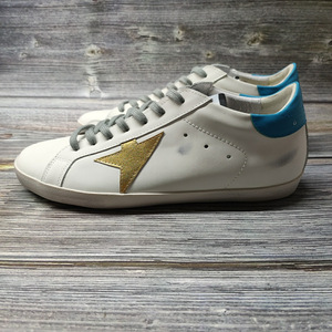 Scarpe Casual Retrò Vintage Star, Scarpe Effetto Usurato Uomo e Donna, Scarpe Basse in Pelle Bovina da Donna Stile Coppia, Scarpe Bianche Effetto Usurato - Product Image 2